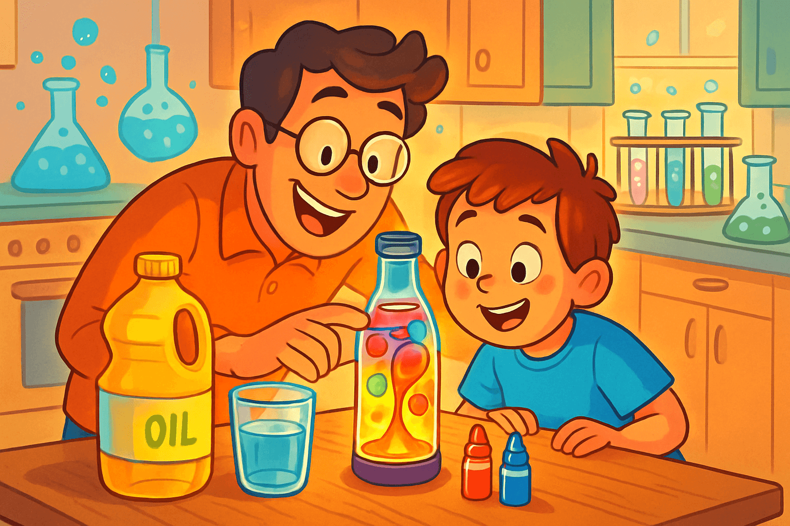 Thí Nghiệm Tại Nhà Cực Vui: Tự Tay Chế Tạo Đèn Dung Nham Lava Lamp