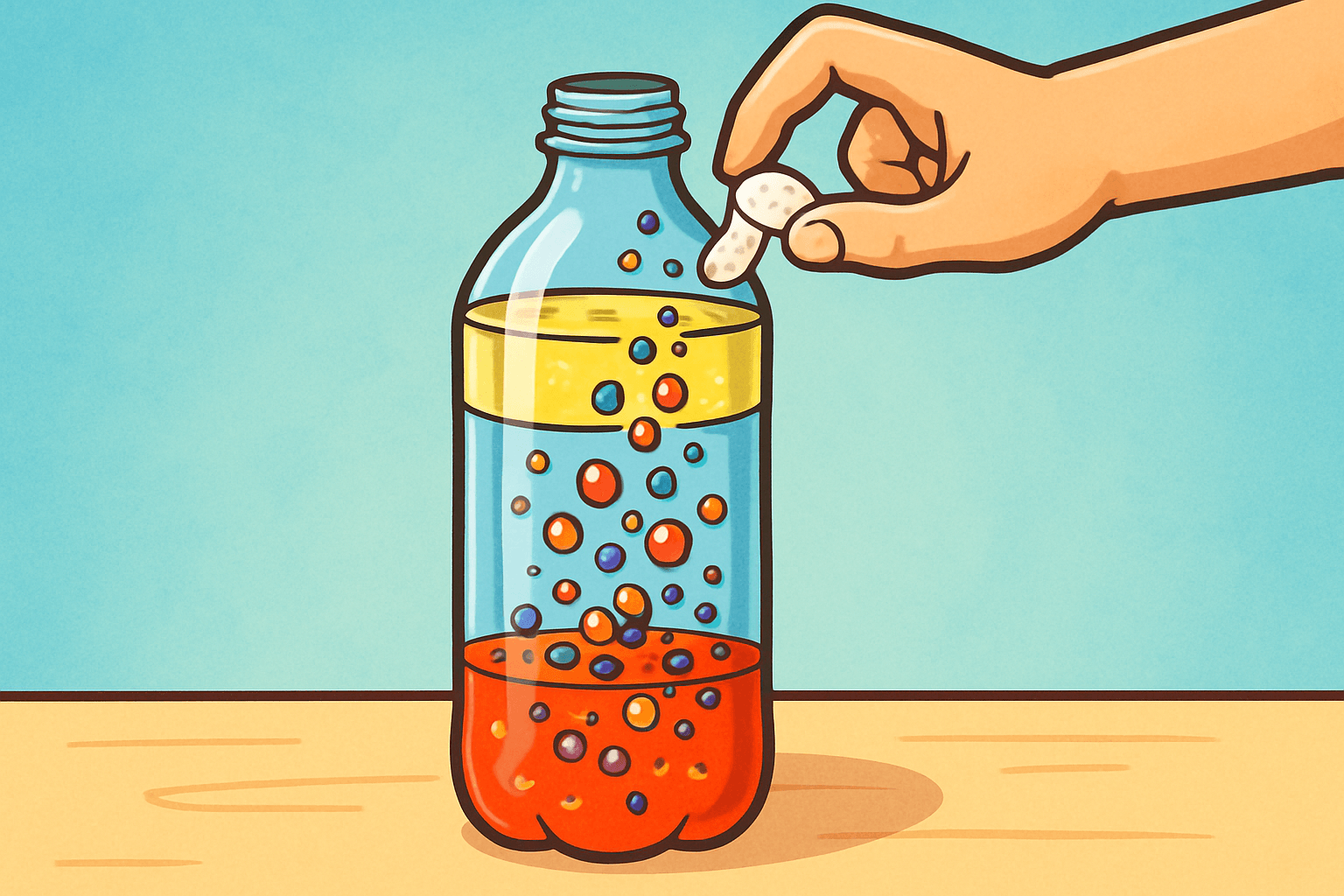 Hướng Dẫn Chi Tiết 4 Bước Làm Đèn Dung Nham Cực Đơn Giản