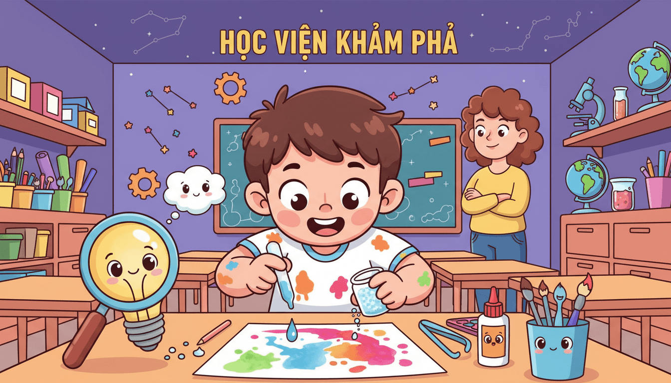 Rèn luyện kỹ năng toàn diện cùng STEM tại Học Viện Khám Phá