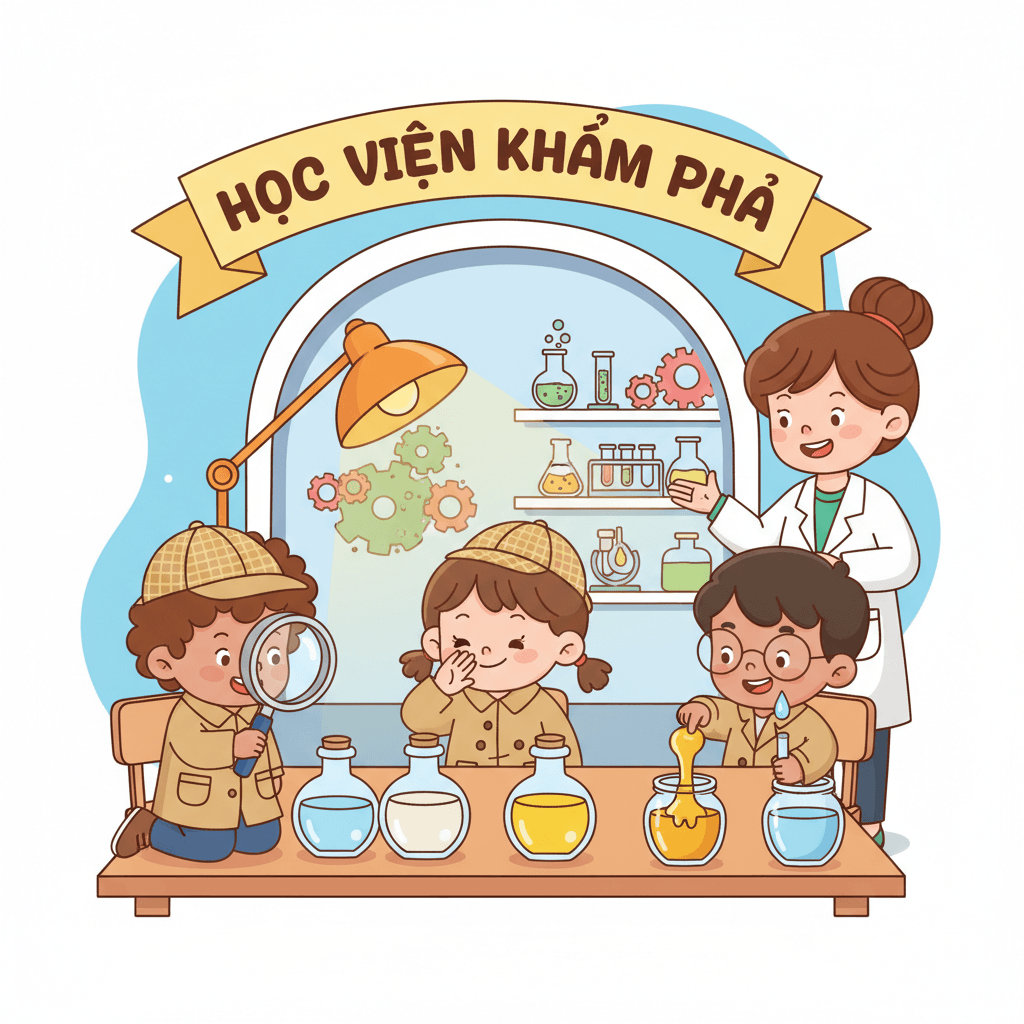 Phần 1: Thám tử nhí trổ tài – Nhận biết chất lỏng qua giác quan