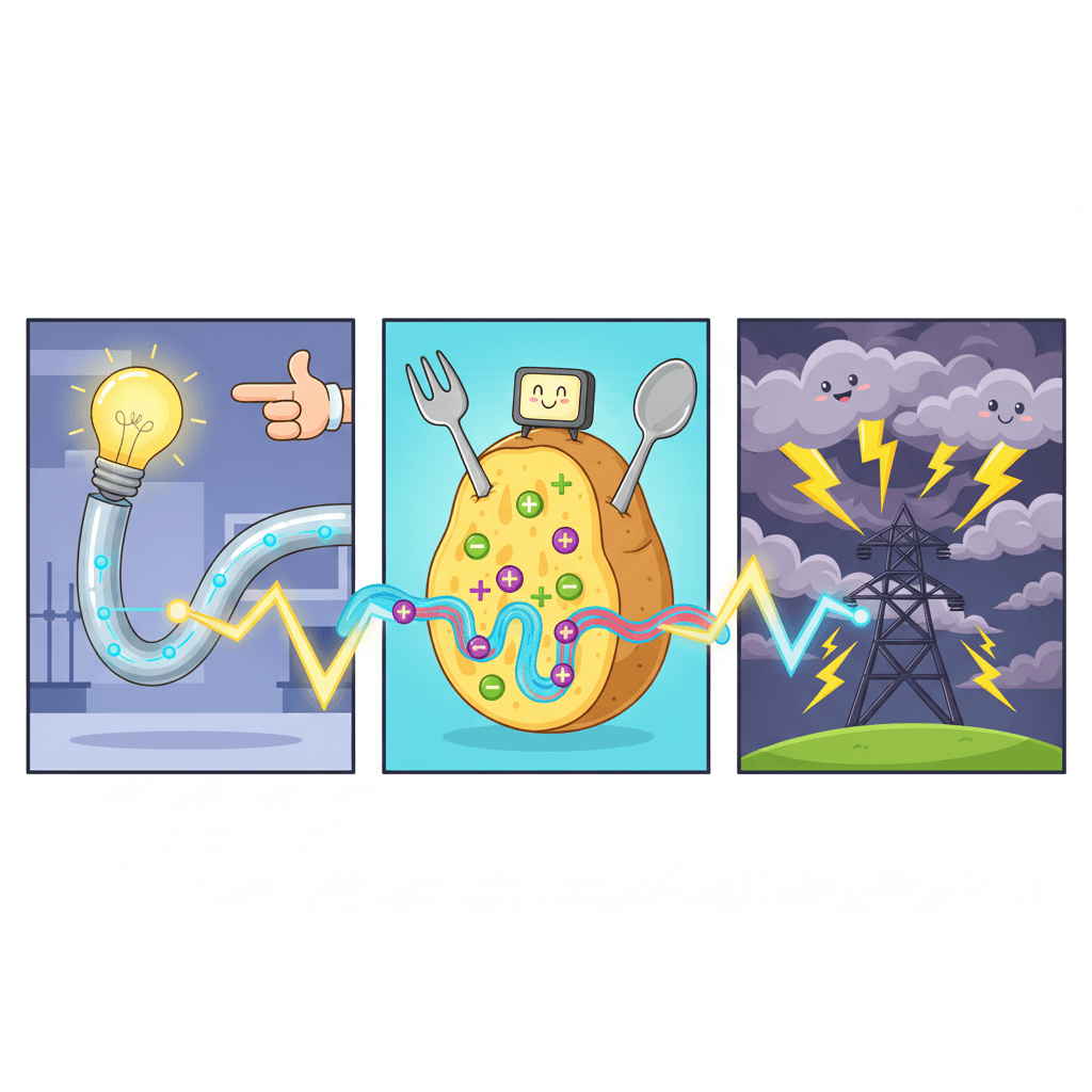 Khởi động tư duy: Dòng điện thực sự chạy trong đâu?